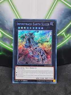 Yugioh Infinitrack Earth Slicer INCH-EN009 Secret Rare 1st Edition NM - Image 1
