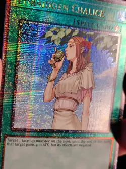 Yugioh! Forbidden Chalice 1st edition RA04-EN137 Quarter Century Secret Rare - Image 3
