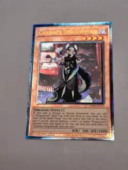 Yugioh Chamber Dragonmaid RA04-EN032 Prismatic Ultimate Rare 1st Ed NM - Image 3