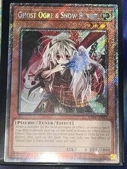 Yugioh! Ghost Ogre & Snow Rabbit - RA04-EN015 - Platinum Secret Rare - 1st Editi - Image 1