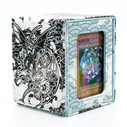 Dragon PU Leather Card Deck Box - TCG Storage Case Yugioh - Image 1