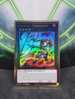 Yugioh Zoodiac Chakanine MAGO-EN037 Gold Rare 1st Edition NM - Image 1