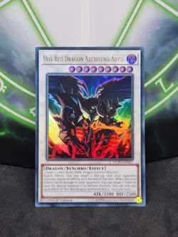 Yugioh Hot Red Dragon Archfiend Abyss DUPO-EN057 Ultra Rare 1st Edition NM - Image 1