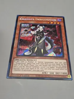 Yugioh Chamber Dragonmaid RA04-EN032 Secret Rare 1st Ed NM - Image 1