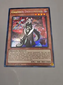 Yugioh Chamber Dragonmaid RA04-EN032 Secret Rare 1st Ed NM - Image 2