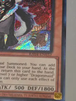 Yugioh Chamber Dragonmaid RA04-EN032 Secret Rare 1st Ed NM - Image 4
