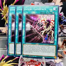 3x Yugioh Playset Gouki Gameface DOOD-EN056 Common 1st Ed Near Mint - Image 1