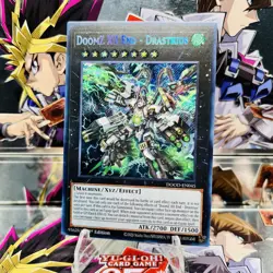 Yugioh DoomZ XII End - Drastrius DOOD-EN045 Secret Rare 1st Ed Near Mint - Image 1