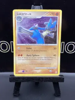 Lucario LV.30 3/11 Holo Promo Card DP Trainer Kit: Pokemon MP 2007 - Image 2