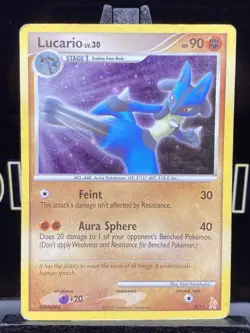 Lucario LV.30 3/11 Holo Promo Card DP Trainer Kit: Pokemon MP 2007 - Image 3