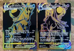 Pokemon Card TCG - Ice Rider & Shadow Rider Calyrex VMAX Secret Rare Set NM - Image 1