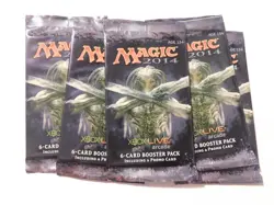 5 Magic the Gathering 2014 DOTP XBOX LIVE 6-Card Booster Pack Sealed - Image 1
