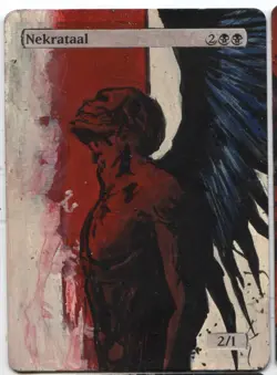 Nekrataal MTG Altered art MAGIC Hand Painted Card Commander - Image 1