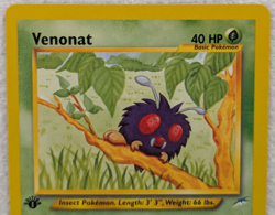 2000 Venonat #90 Neo Destiny Regular Pokemon Card Common 1st Edition - Image 3