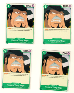 Set Of 4 Capone Gang Bege ST02-004 Starter Deck 2 One Piece Trading Card - Image 3