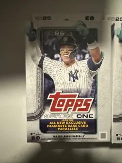 2025 Topps Series 1 Baseball Trading Card MLB Hanger Box - 59 Cards - 3 Boxes - Image 4