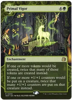 MTG Wilds of Eldraine: Enchanting Tales Primal Vigor (Rare)) - Image 1