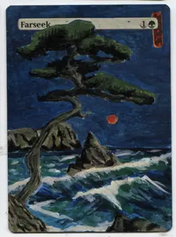 Farseek LTERED ART MTG Rare Magic Hand Painted SEE DESCRIPTION - Image 1