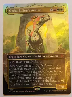 Gishath Sun's Avatar LCI #330 Mythic Borderless Foil NM+ - Image 1