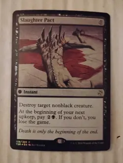 Mtg TIME SPIRAL REMASTERED foil rare SLAUGHTER PACT unplayed NM - Image 1