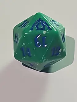 MTG Spindown Die: Dragon's Maze - Blue on Green Magic the Gathering - Image 1