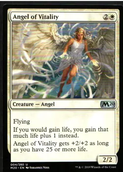 MTG Angel of Vitality Core Set 2020 004/280 Regular Uncommon VG - Image 1