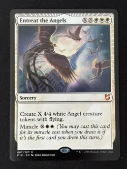 1x MTG Entreat the Angels - Commander 2018 (C18) #67 - Magic the Gathering - Image 1