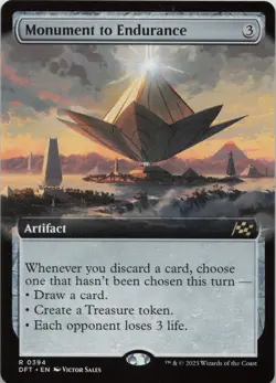 Monument to Endurance (Extended Art) R Aetherdrift 394 - LP MTG - Image 1