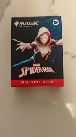 SDCC 2025 HASBRO MAGIC THE GATHERING SPIDER-MAN WELCOME DECK RED GWEN STACY - Image 1