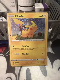 Pikachu SWSH039 Holo Pokemon 25th Anniversary General Mills Black Star Promo NM - Image 1