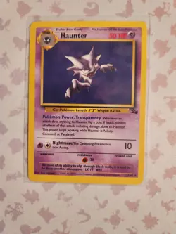 Haunter 21/62 Fossil Unlimited Non Holo Pokemon TCG - Image 1