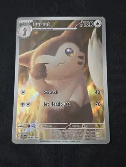 Furret 168/159 Sv09: Journey Together Illustration Rare Holo Pokemon TCG NM - Image 1