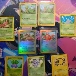 Pokemon TCG E-reader Reverse Holo Slakoth & Corphish NM Plus 7 vintage cards - Image 1