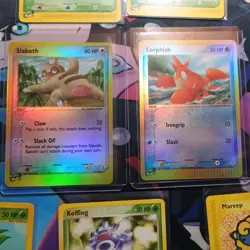 Pokemon TCG E-reader Reverse Holo Slakoth & Corphish NM Plus 7 vintage cards - Image 3