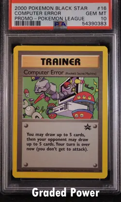 Promo Computer Error PSA 10 Black Star Promo #16 Pokemon - Image 1