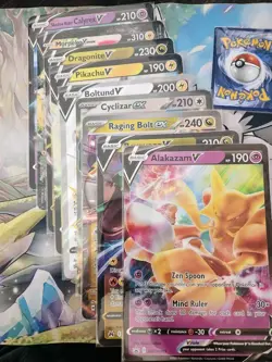 NM- Pokemon TCG Jumbo Cardboard Lot Lot! 9 Jumbo Cards incl Morpeko Vunion/Pik V - Image 1