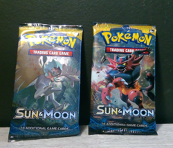 Pokemon Sun And Moon Base Set Booster Pack X2 Packs NEW SEALED Official TCG - Image 1