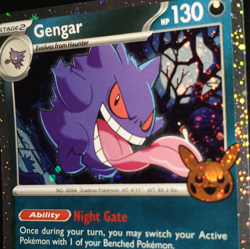 *Swirl & minor holo bleed* Pokemon TCG - Gengar Trick or Trade 2024 Cosmos - Image 4