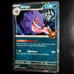 *Swirl & minor holo bleed* Pokemon TCG - Gengar Trick or Trade 2024 Cosmos - Image 5