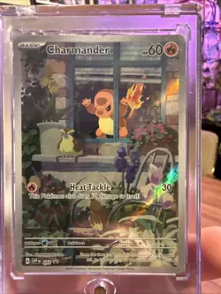 Pokemon TCG Charmander SVP 044 Obsidian Flames ETB Promo Full Art Rare - Image 1