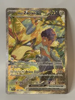Pokemon TCG Hop’s Zacian ex 186/159 SIR Journey Together Full Art NM - Image 1
