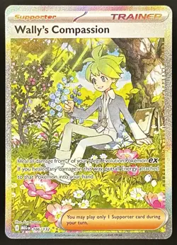 Wally’s Compassion 186/132 Special Illustration Rare Pokemon TCG Mega Evolution - Image 1
