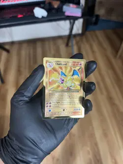 2021 Pokemon Celebrations Ultra Premium Coll CHARIZARD Gold Metal #4 - Image 1