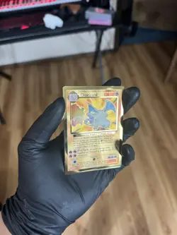 2021 Pokemon Celebrations Ultra Premium Coll CHARIZARD Gold Metal #4 - Image 4