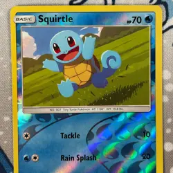 Squirtle 23/181 Reverse Holo Sun & Moon Team Up Set Pokemon Card 2019 NM - Image 2