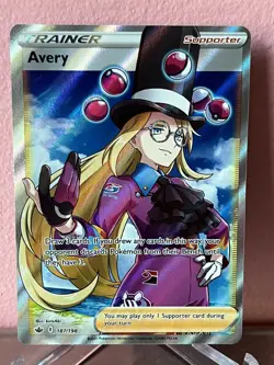 Pokemon TCG Avery 187/198 Sword & Shield - Chilling Reign Holo Full Art - Image 1