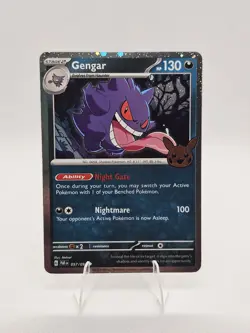 Pokemon TCG Gengar 057/091 Cosmos Holo Trick or Trade Booster 2024 NM Condition - Image 1