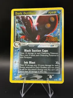 Dark Octillery Reverse Holo Stamp 8/109 ex Team Rocket Returns 2004 NM Pokemon - Image 1