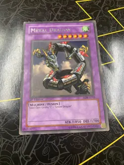 Metal Dragon - LOB-A102 - Rare - 1st Edition MP Yugioh - Image 1