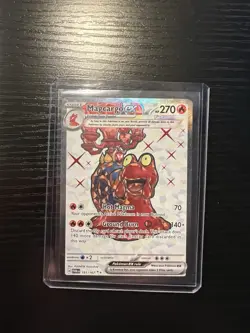 Pokemon Magcargo EX Ultra Rare Card #191/167 Sv06: Twilight Masquerade - Image 1